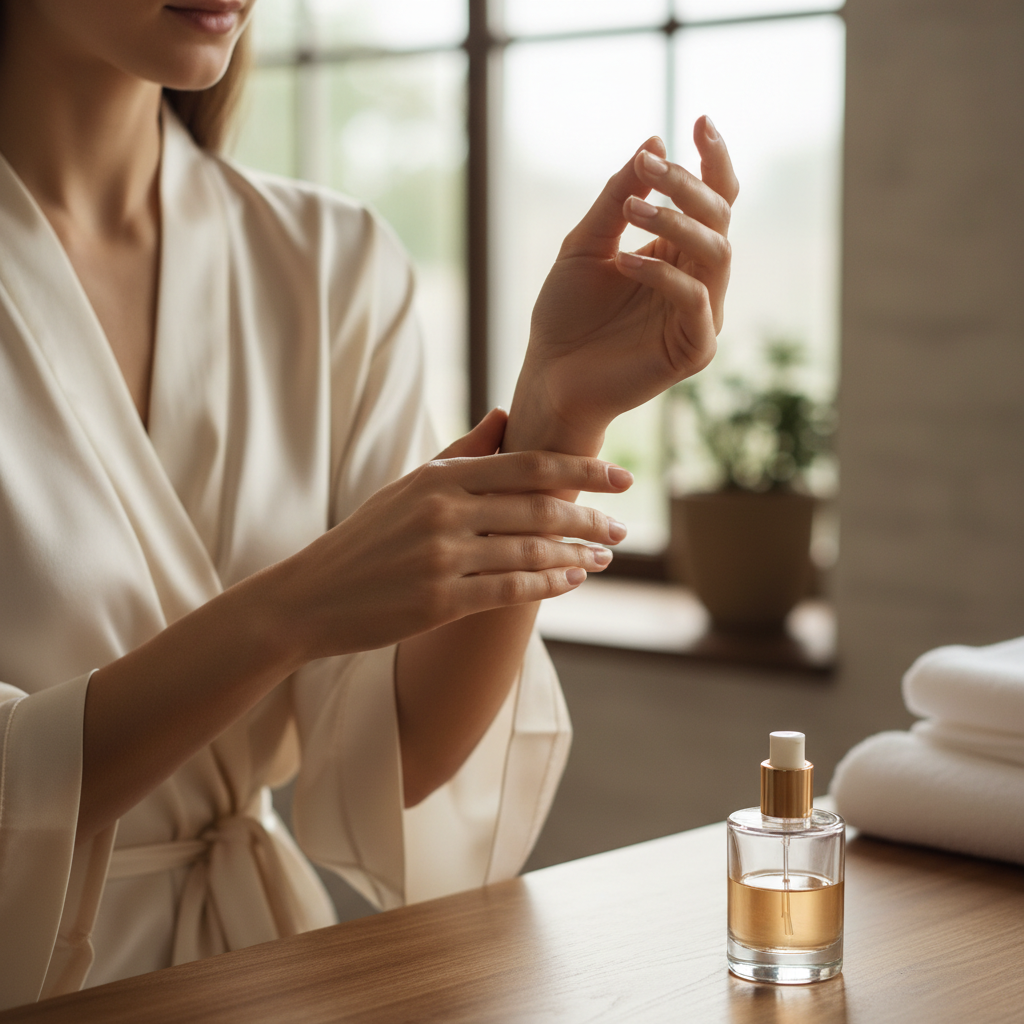 Application de l'huile