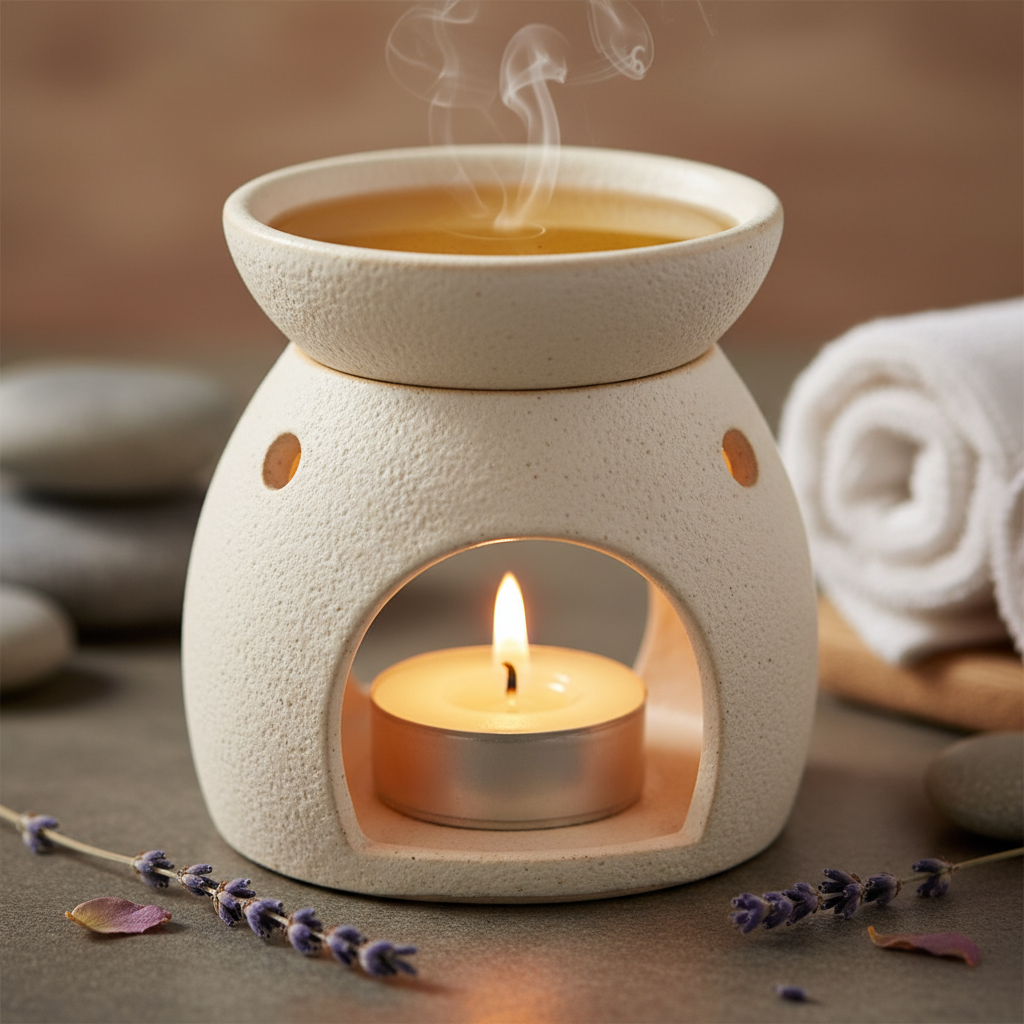 Huile dans un brûleur